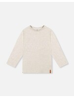 Deux Par Deux Deux Par Deux, Organic Cotton Long Sleeve T-Shirt Heather ||Grey