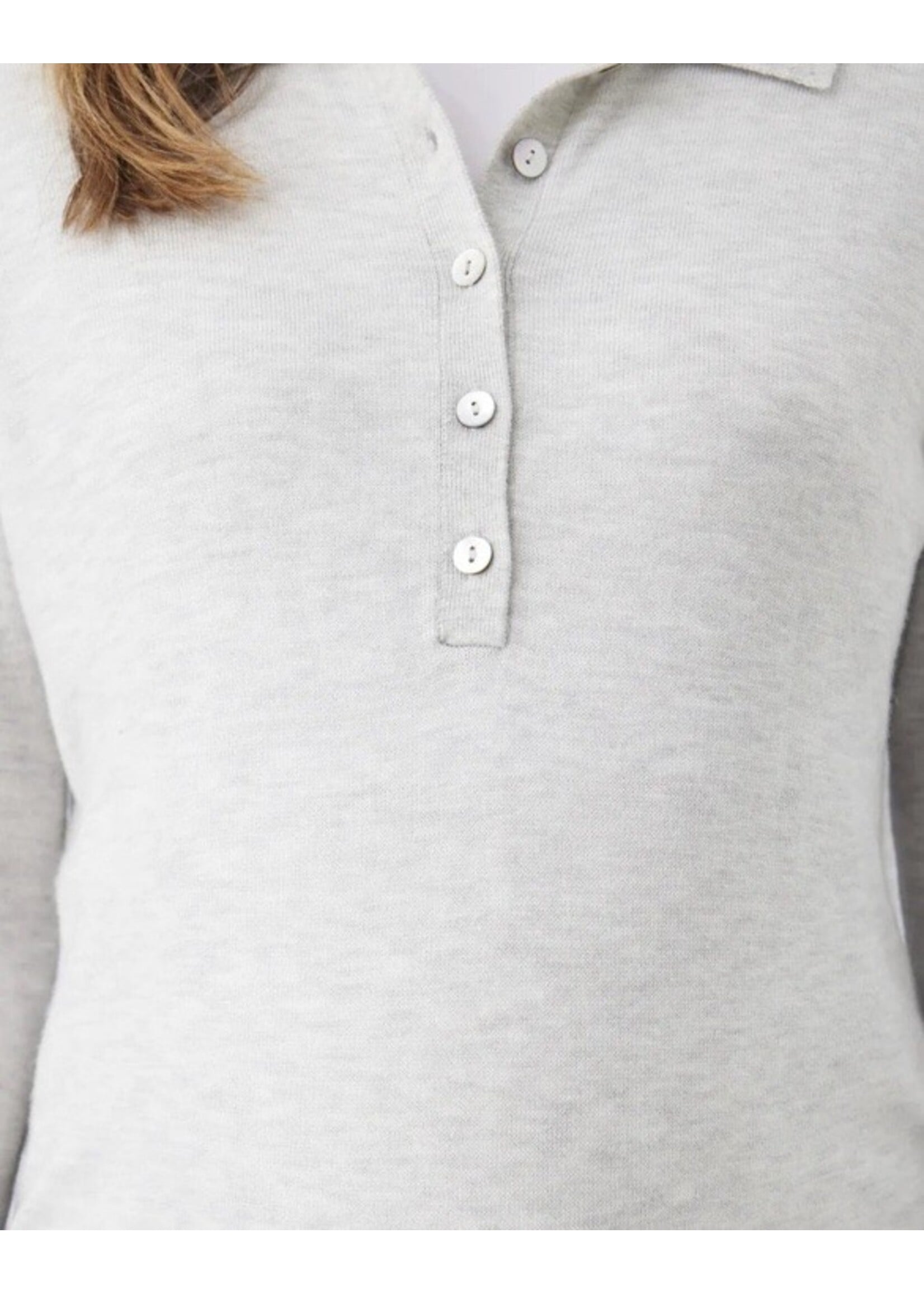 Ripe Maternity Ripe Maternity, Piper Polo Nursing Knit || Silver Marle