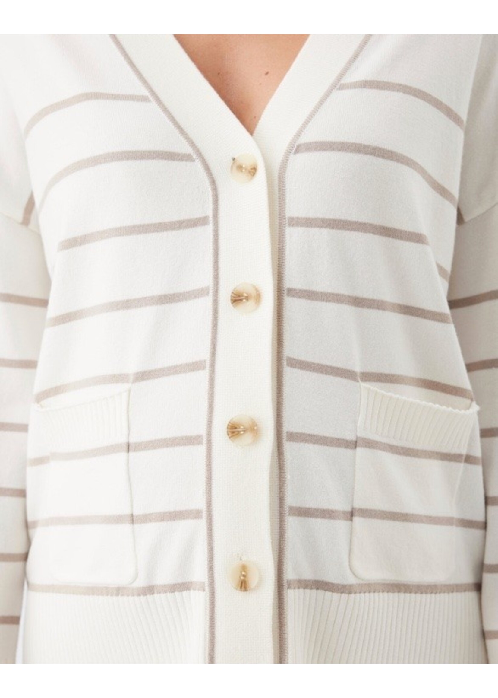 Ripe Maternity Ripe Maternity, Ellis Knit Cardigan || Off White / Stone