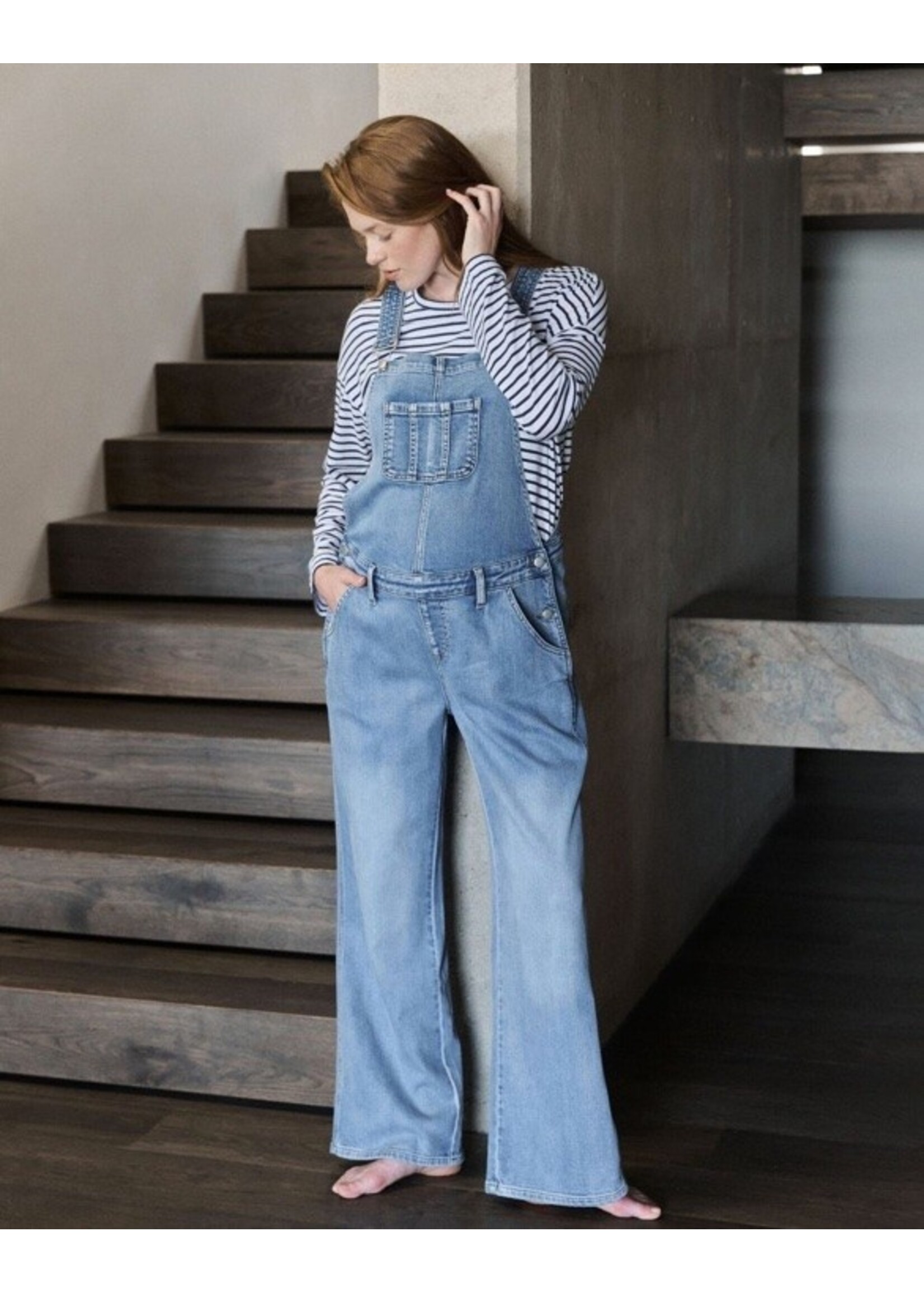 Ripe Maternity Ripe Maternity, Parker Denim Overall || Vintage Wash