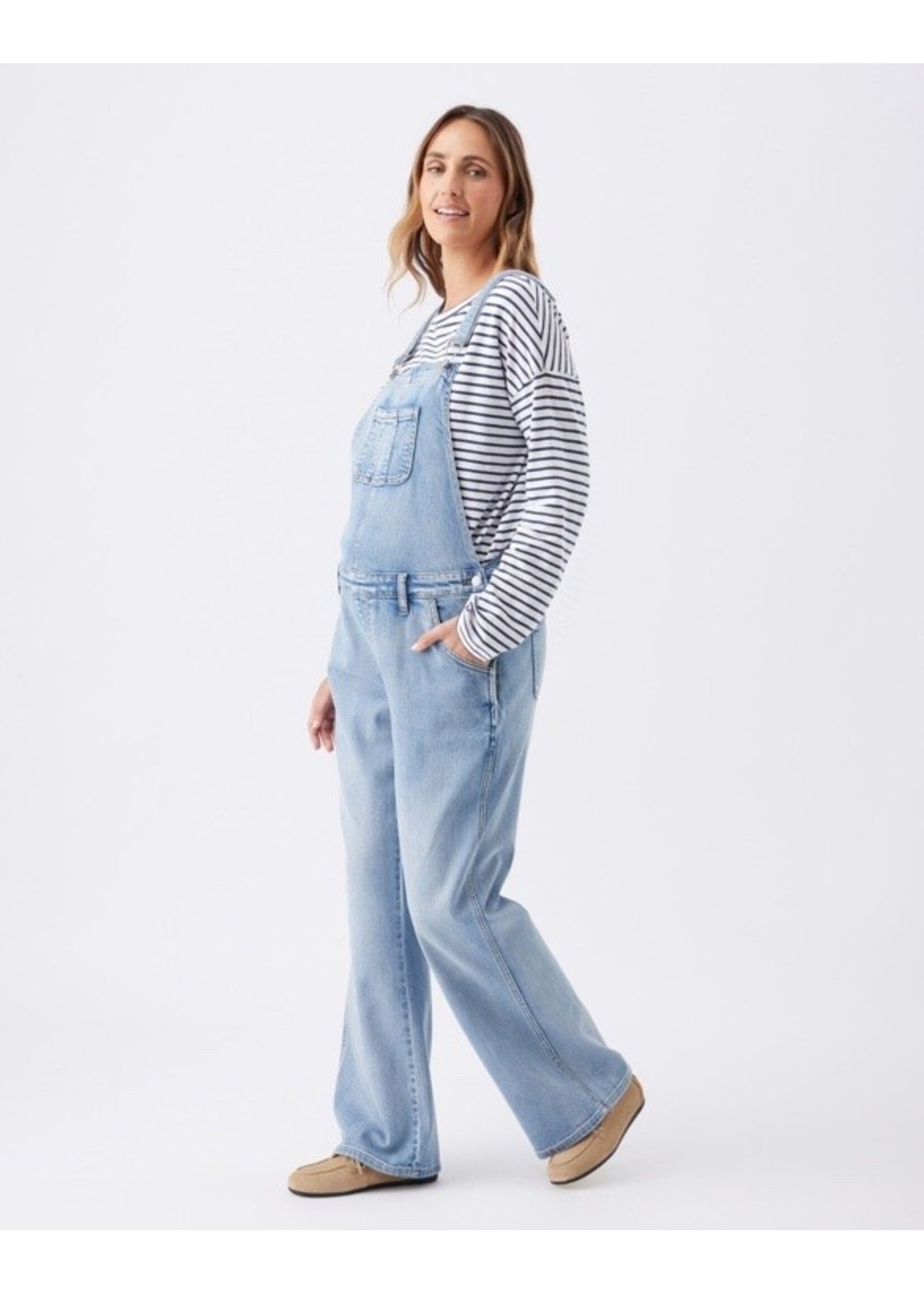 Ripe Maternity Ripe Maternity, Parker Denim Overall || Vintage Wash