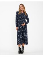 Ripe Maternity Ripe Maternity, Spot Shirt Dress || Navy / White