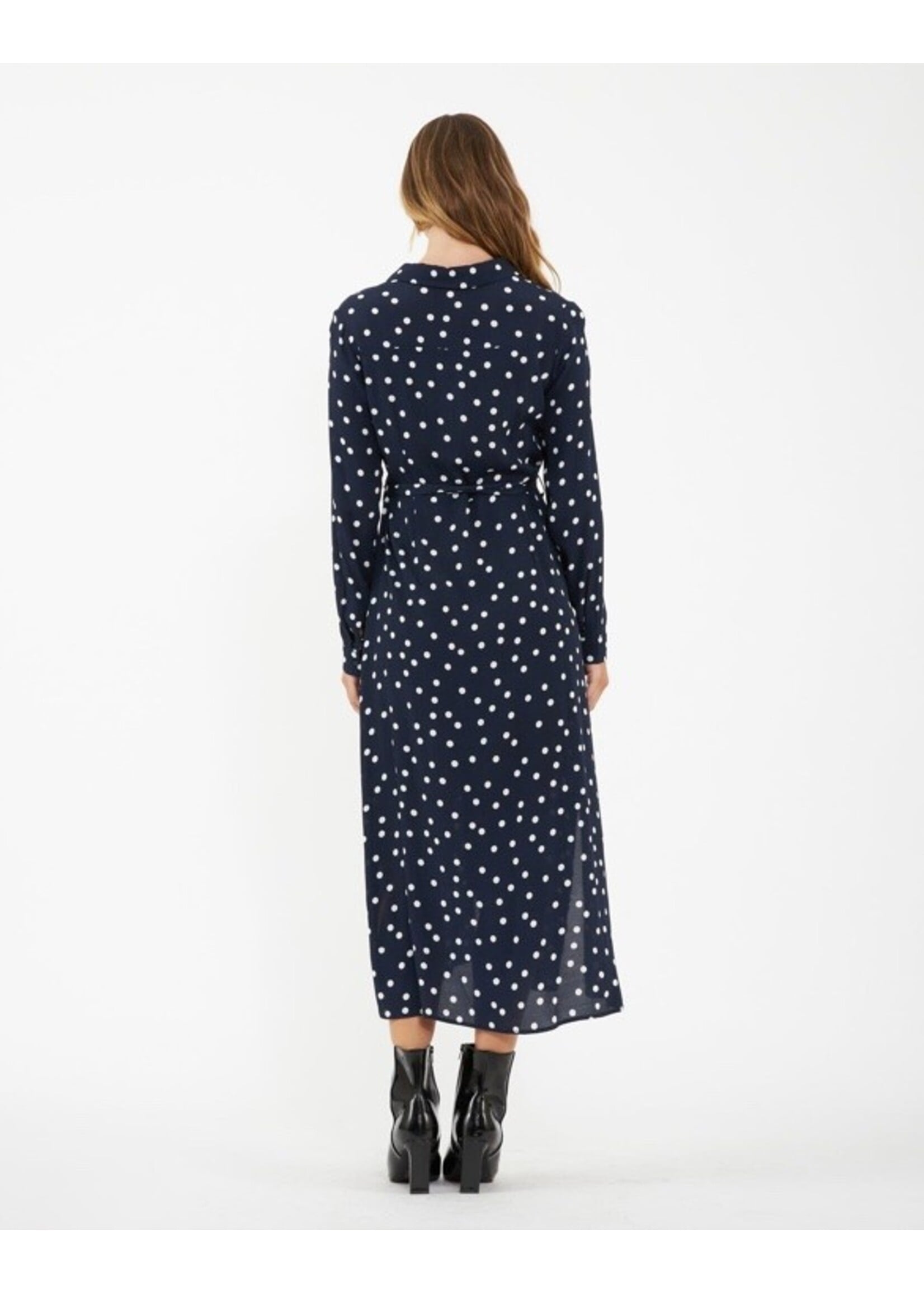 Ripe Maternity Ripe Maternity, Spot Shirt Dress || Navy / White