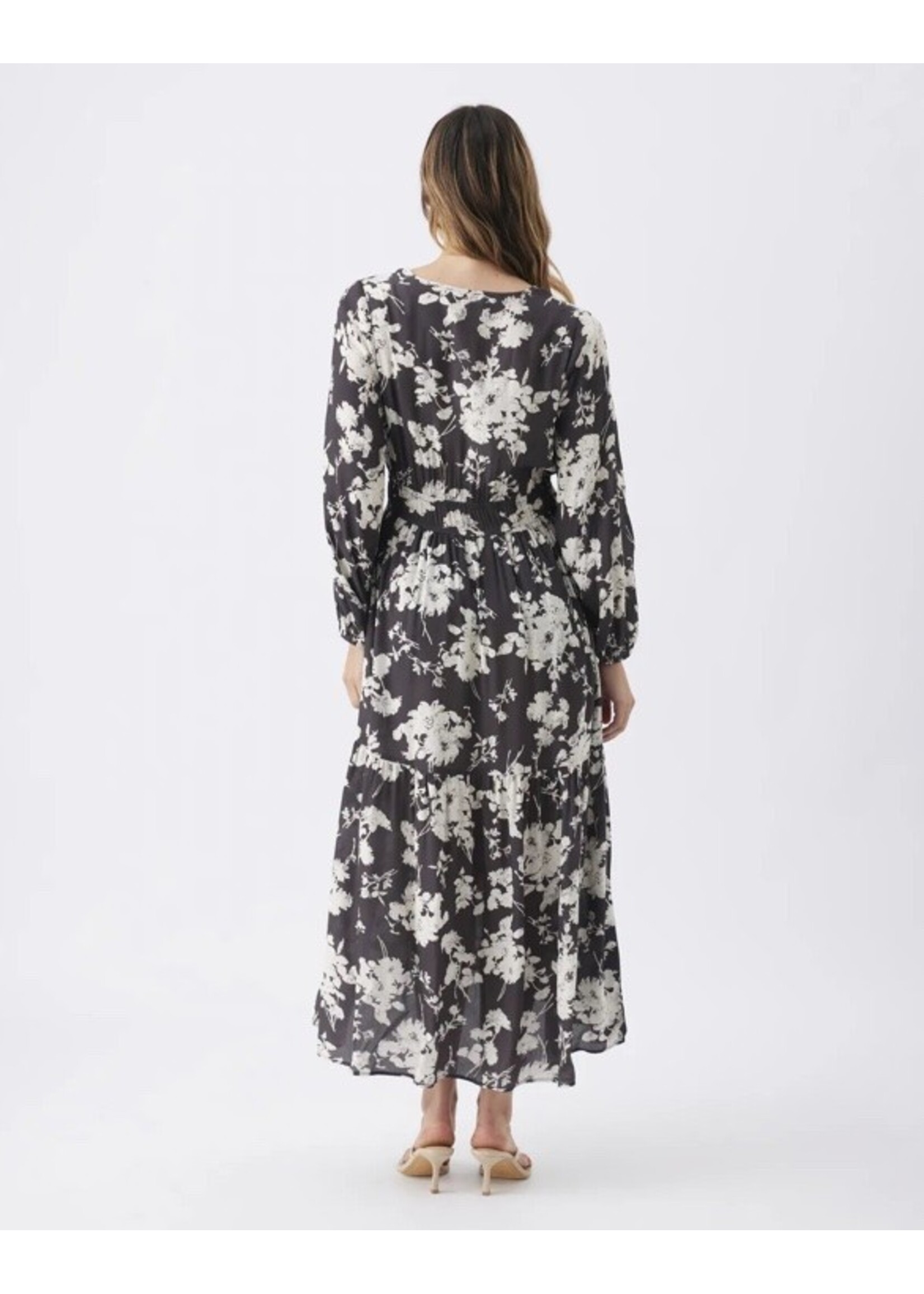 Ripe Maternity Ripe Maternity, Drew Floral Maxi Dress || Black / White