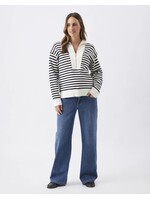 Ripe Maternity Ripe Maternity, Fable Maternity / Nursing Knit Sweater || White / Midnight