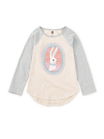 Tea Collection Tea Collection,  Cameo Bunny Graphic Tee || Antique
