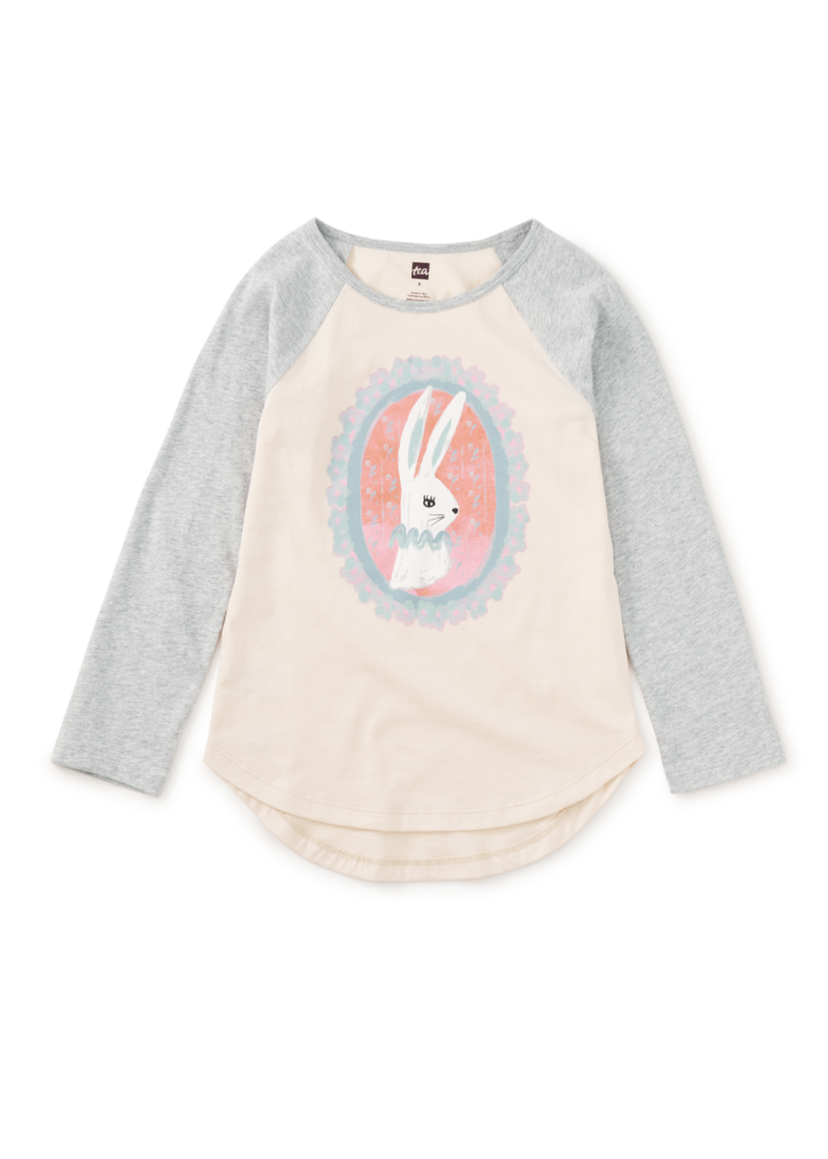 Tea Collection Tea Collection,  Cameo Bunny Graphic Tee || Antique