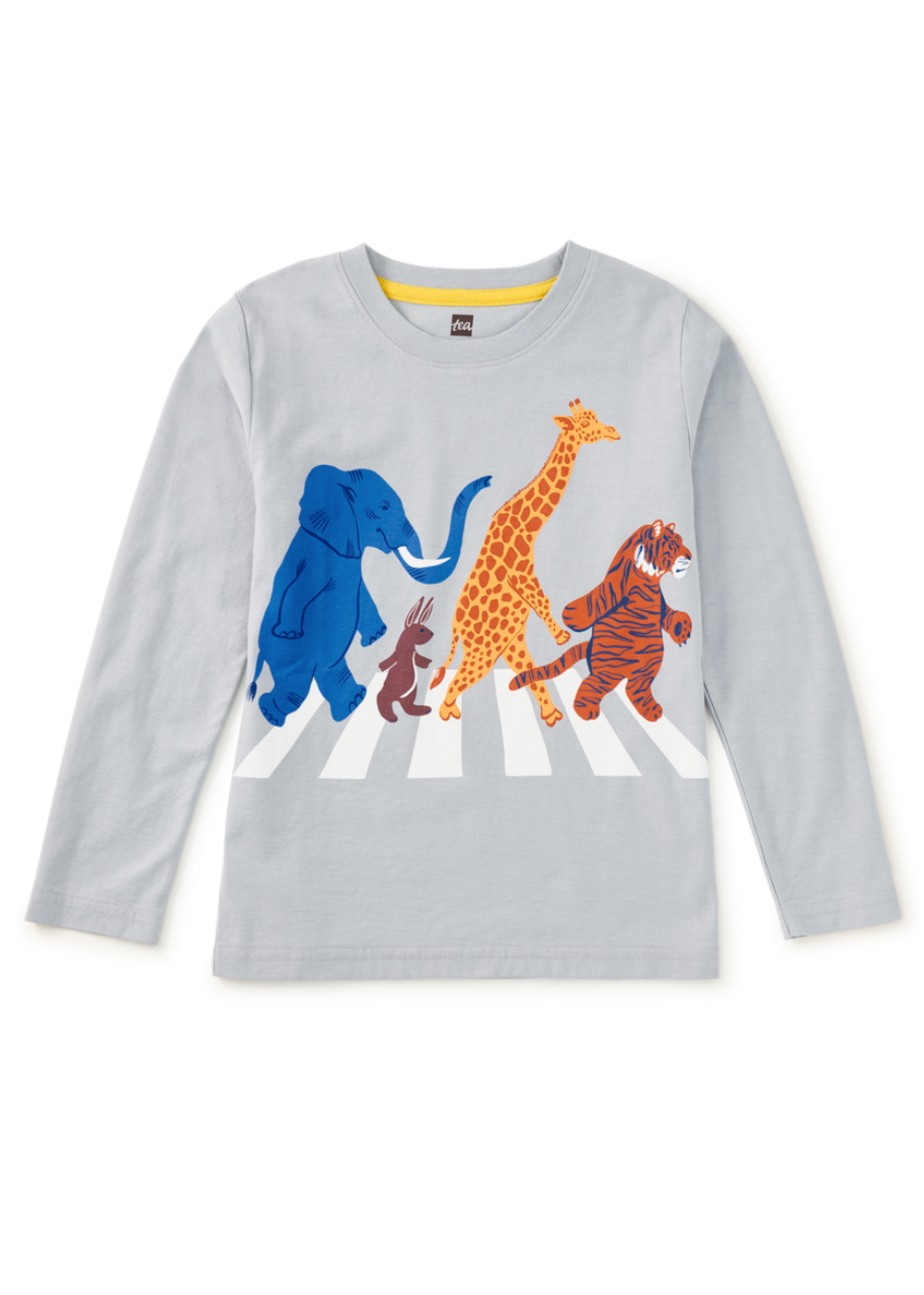 Tea Collection Tea Collection, Abbey Road Animals Graphic Tee || Cement