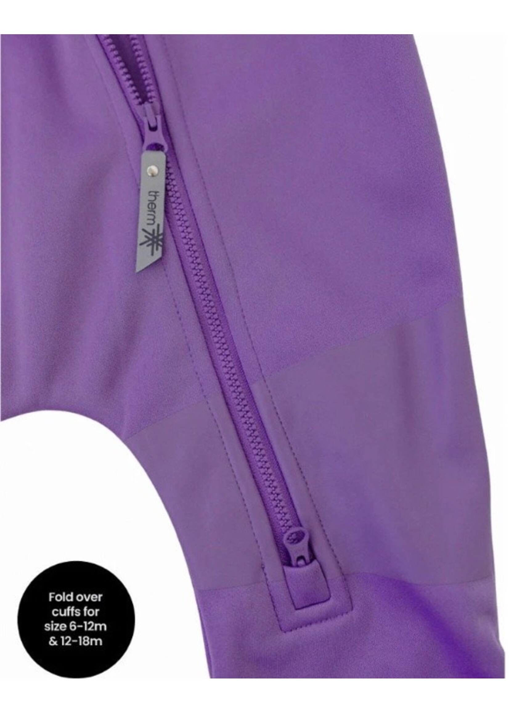 Therm Therm Kids,  All-Weather Fleece Onesie Waterproof Windproof || Violet
