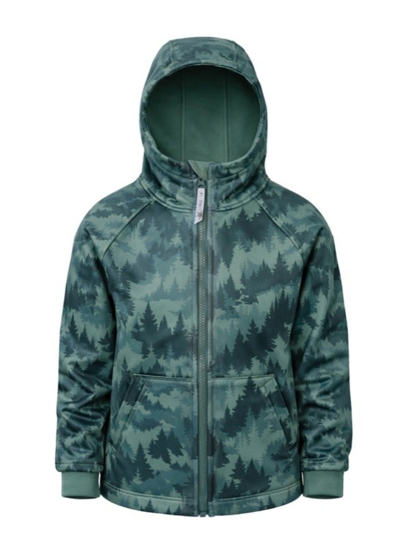 Therm Therm Kids, All-Weather Hoodie || Forest Camo