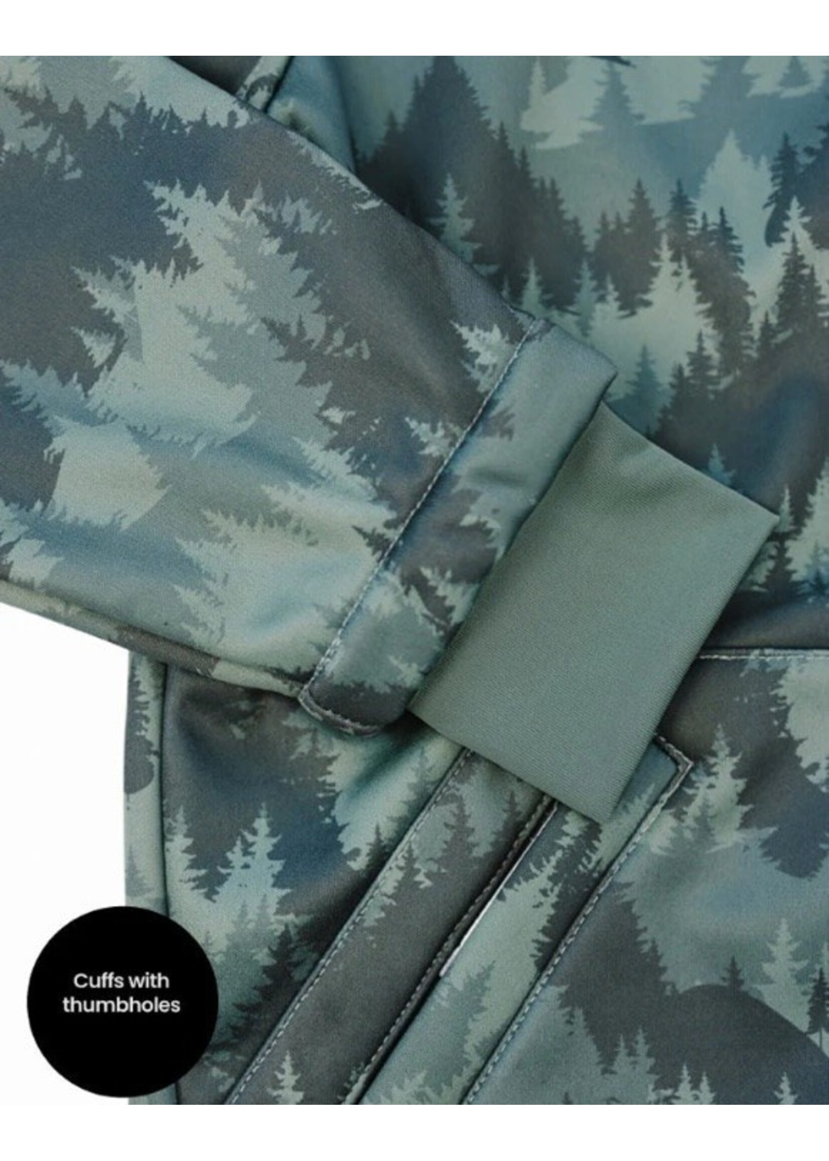 Therm Therm Kids, All-Weather Hoodie || Forest Camo