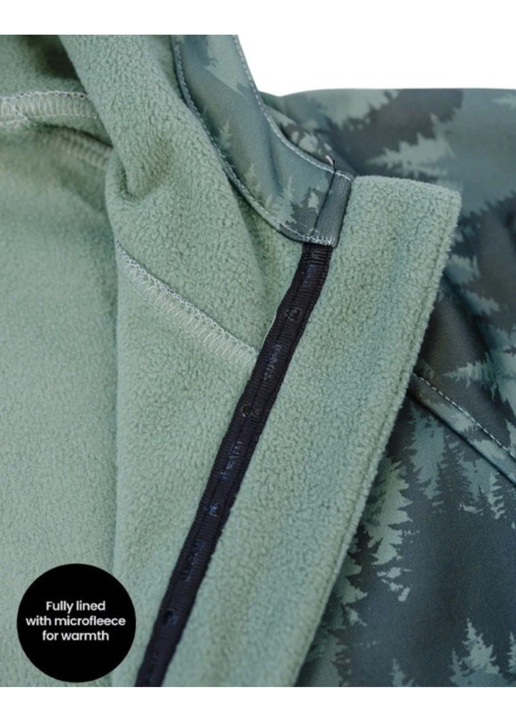 Therm Therm Kids, All-Weather Hoodie || Forest Camo
