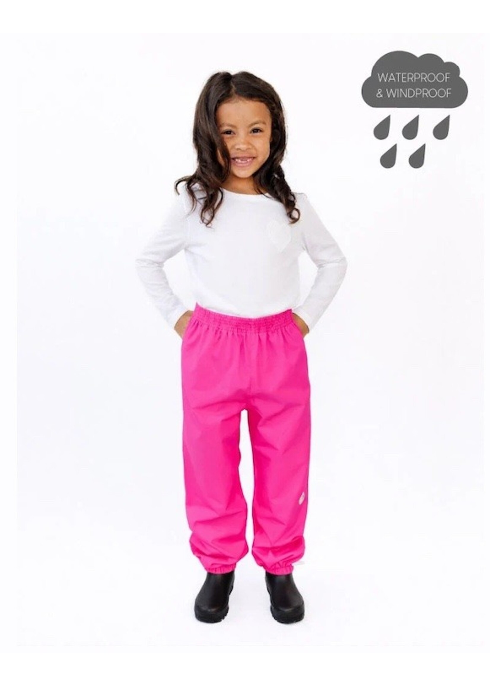 Therm Therm Kids,  Splash Pant Waterproof Windproof || Neon Pink