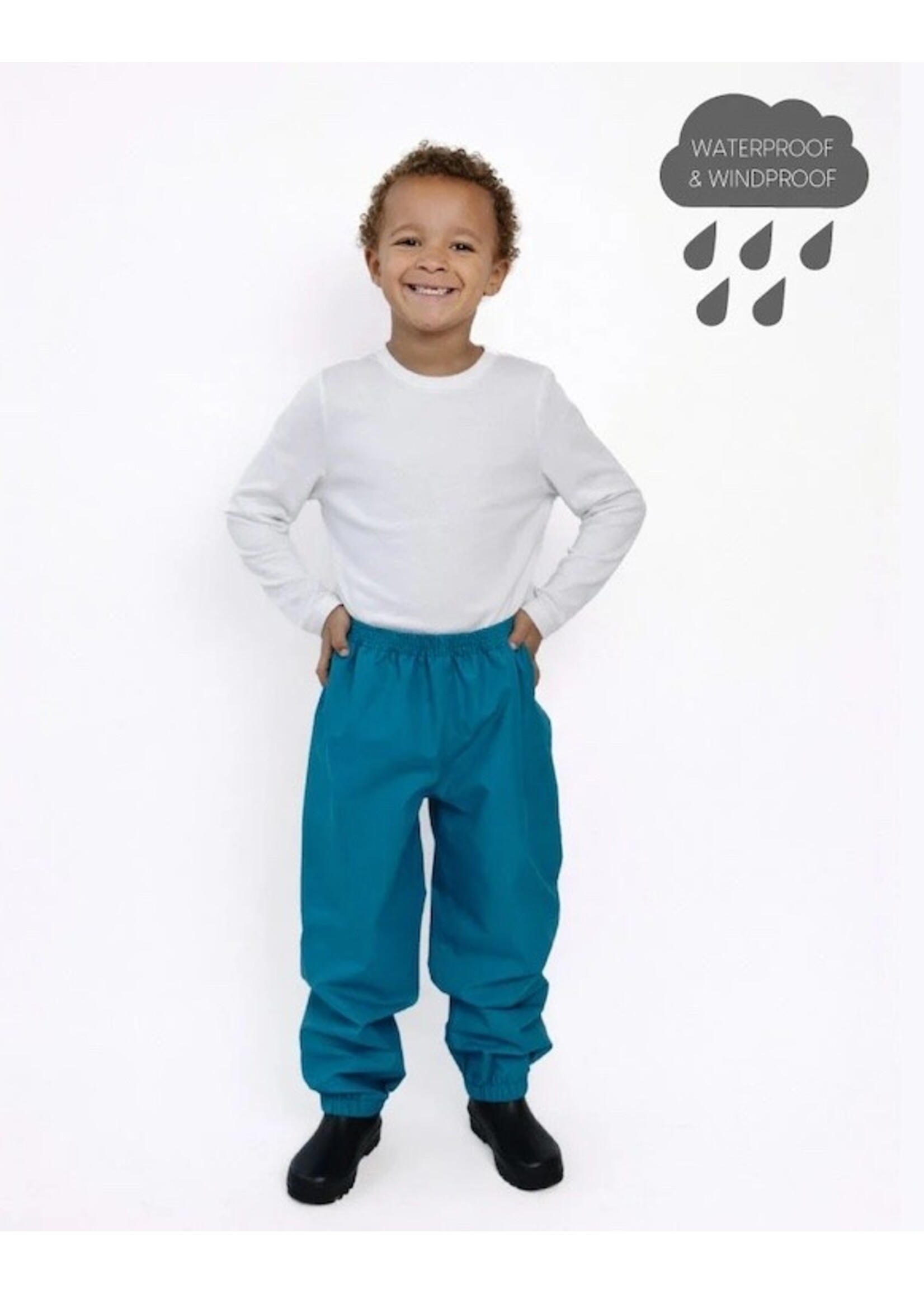 Therm Therm Kids,  Splash Pant Waterproof Windproof || Deep Teal