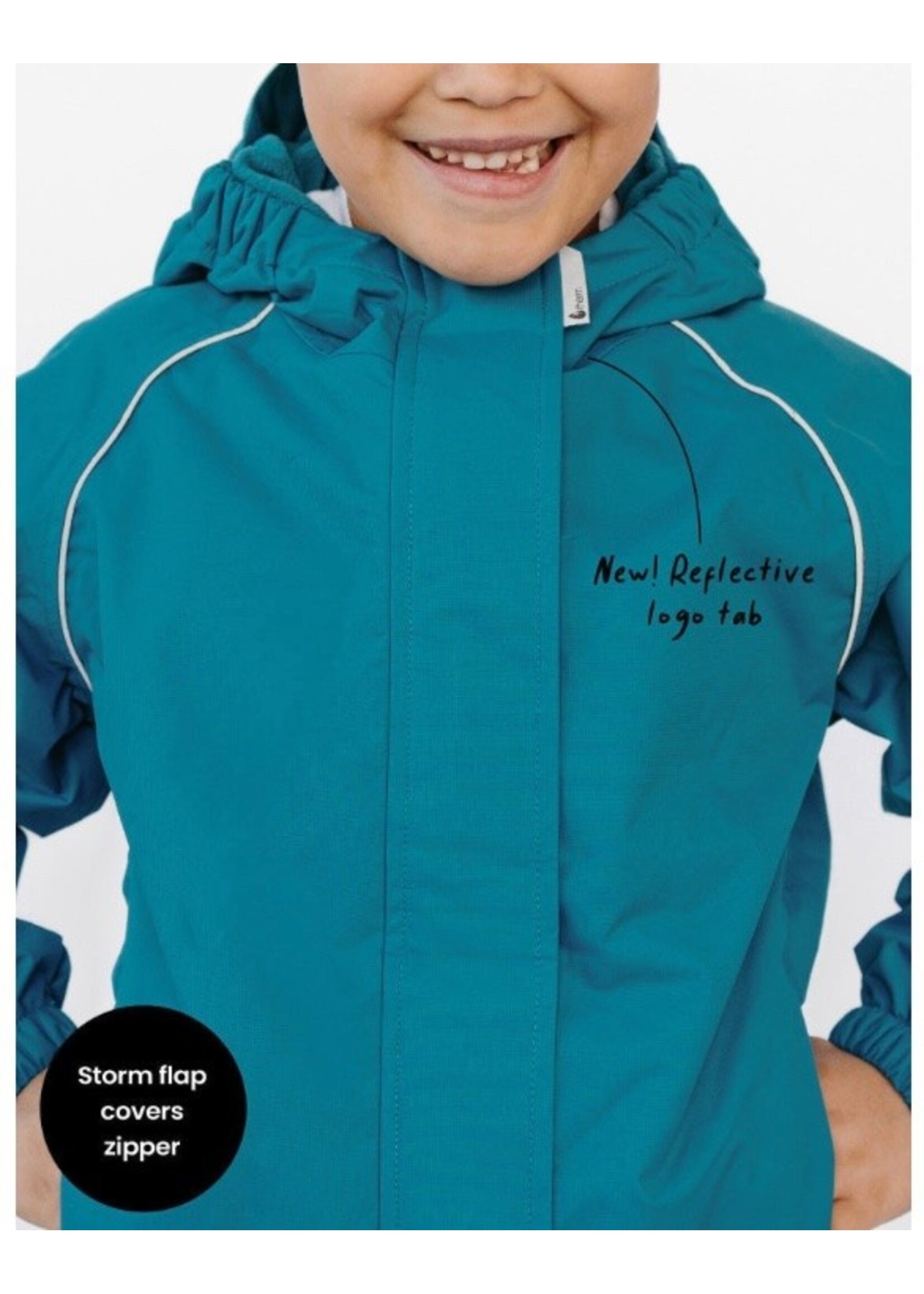 Therm Therm Kids, SplashMagic Storm Jacket || Deep Teal / Dino Skate Crew
