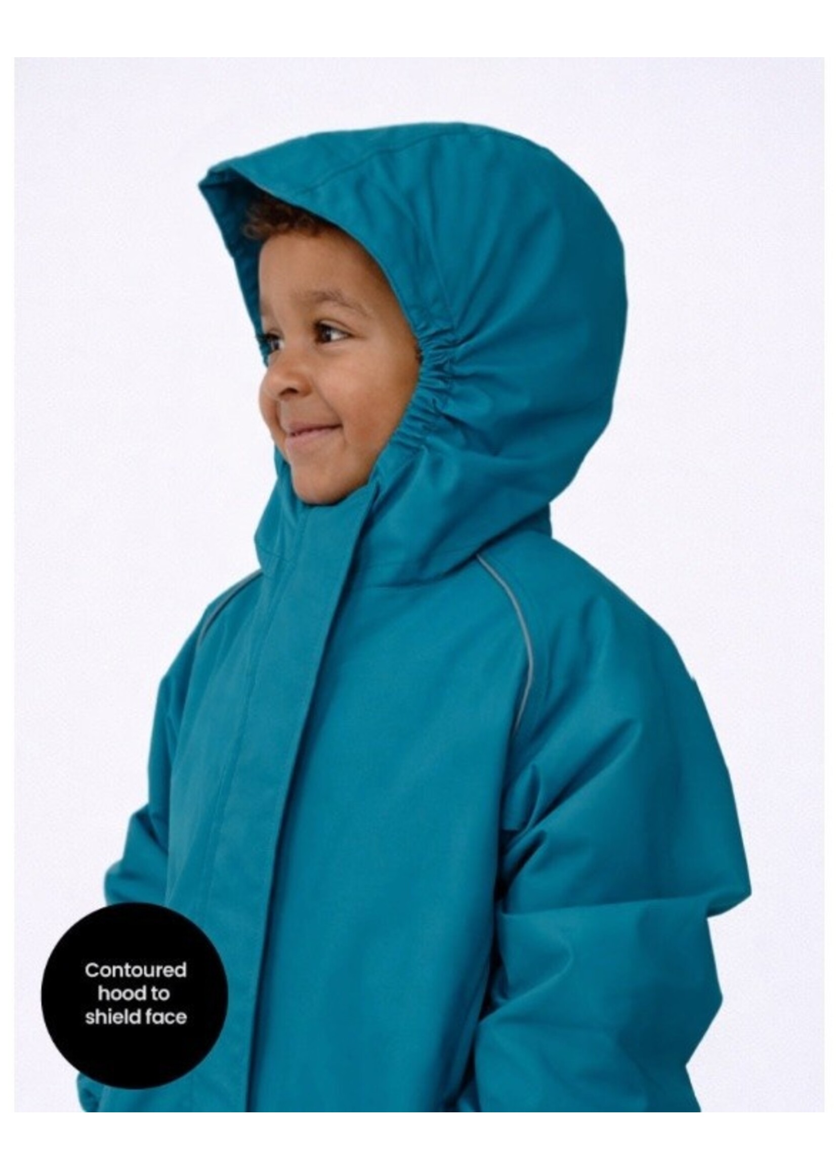 Therm Therm Kids, SplashMagic Storm Jacket || Deep Teal / Dino Skate Crew
