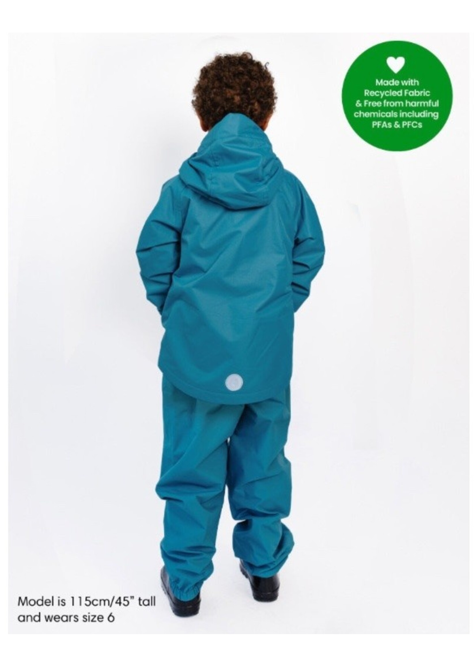 Therm Therm Kids, SplashMagic Storm Jacket || Deep Teal / Dino Skate Crew