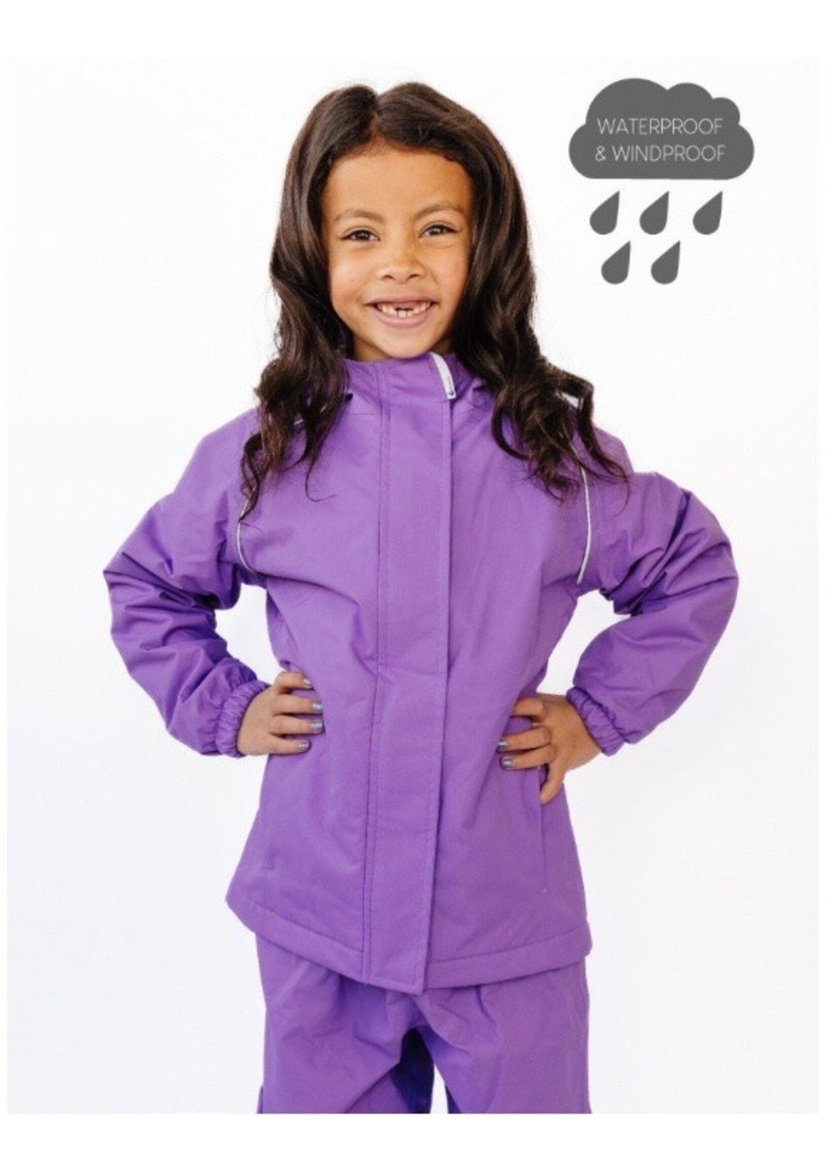 Therm Therm Kids, SplashMagic Storm Jacket || Violet / Magical Friends