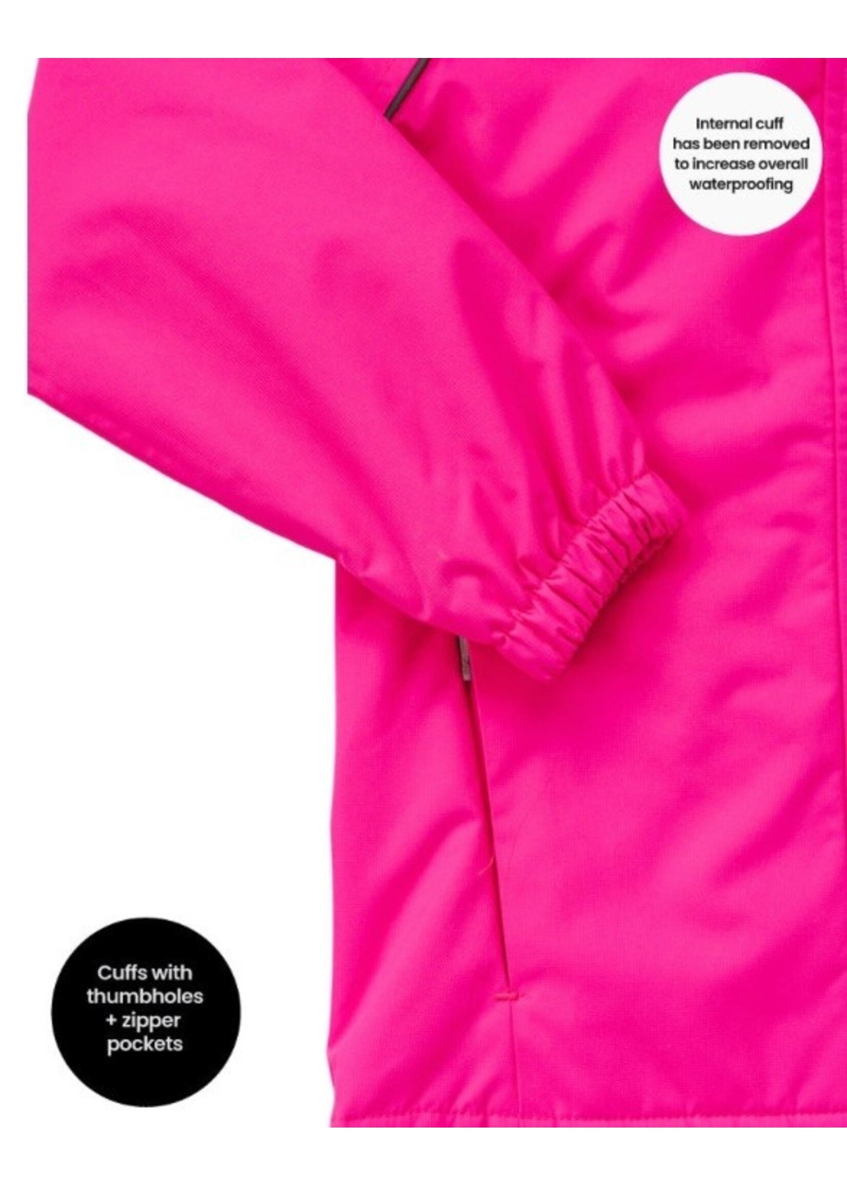 Therm Therm Kids, SplashMagic Storm Jacket || Neon Pink / Leopard Love
