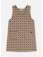 Deux Par Deux Deux Par Deux, Jumper || Beige Bow Tie Print