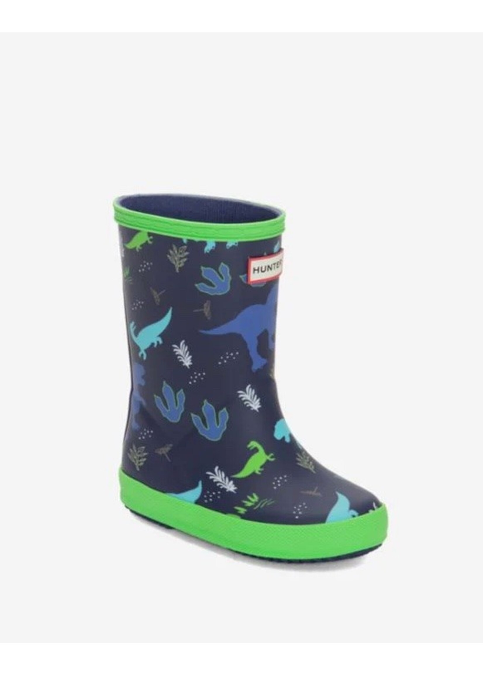 Hunter Boots Hunter Boots, Little Kids Original First Classic Boot || Medieval Blue / Dark Dino Print