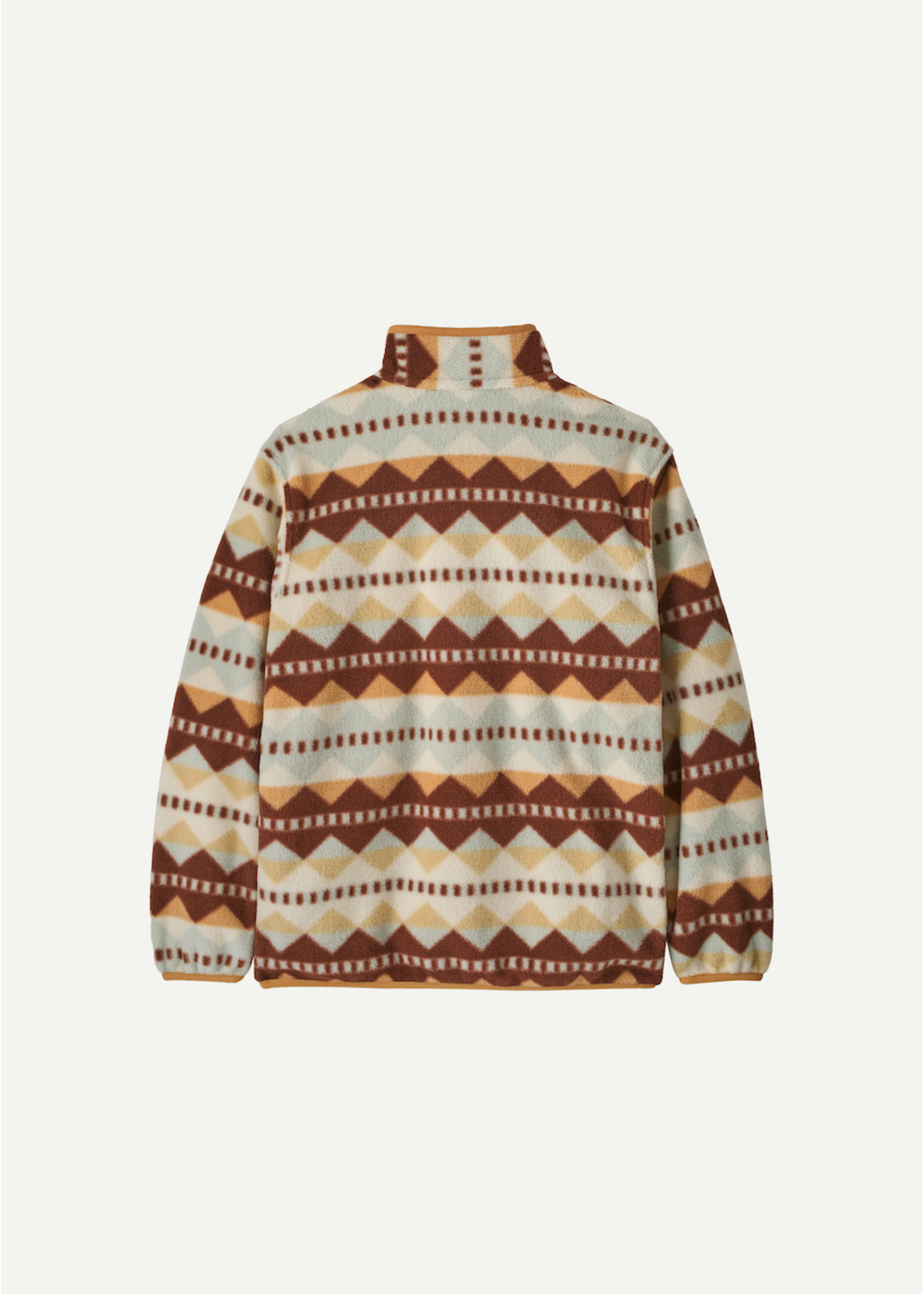 Patagonia Patagonia, Kids' Lightweight Synchilla® Snap-T® Fleece Pullover || Diamond Stripe: Flurry Green