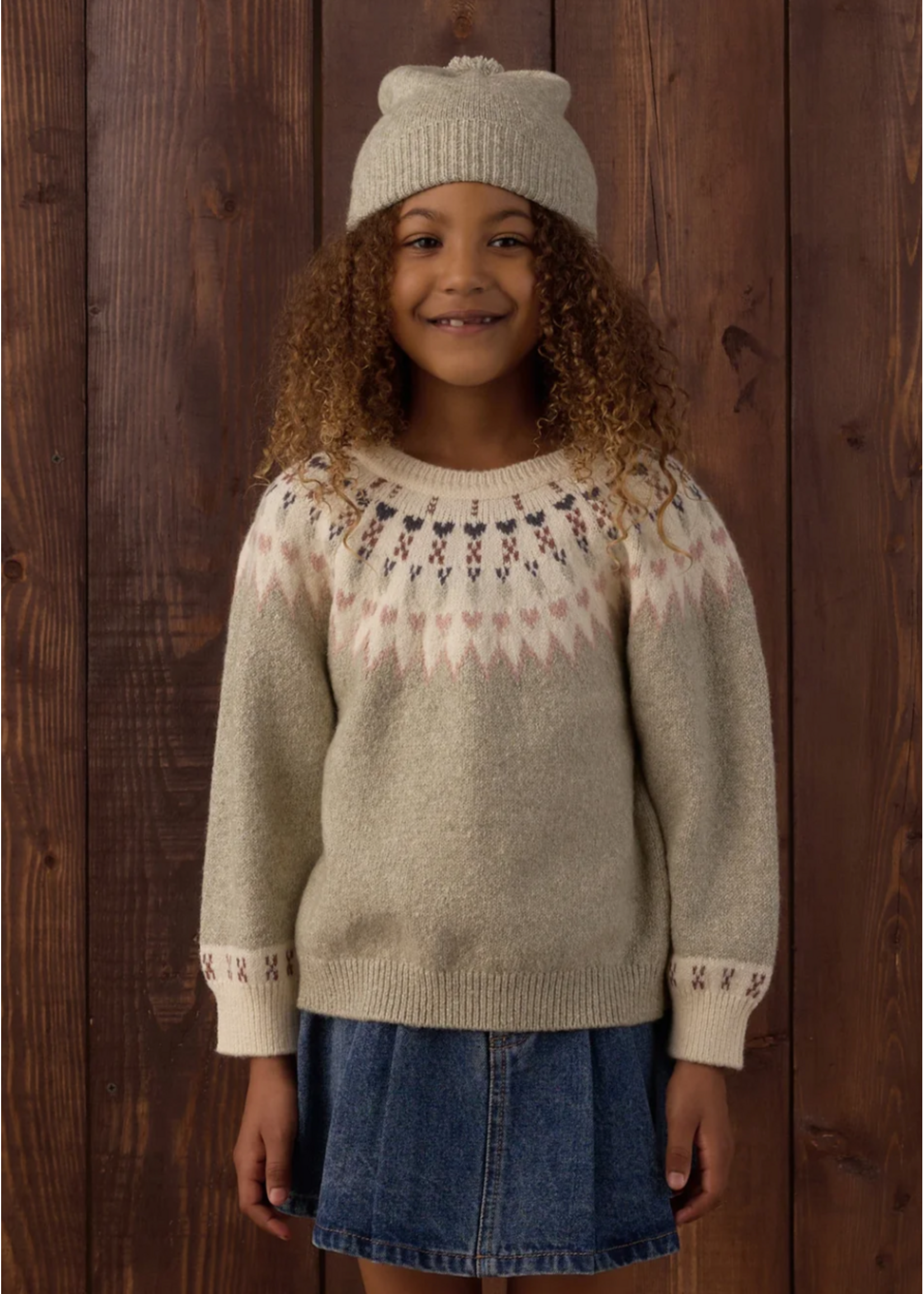 Rylee + Cru Rylee + Cru, Fair Isle Sweater || Sage