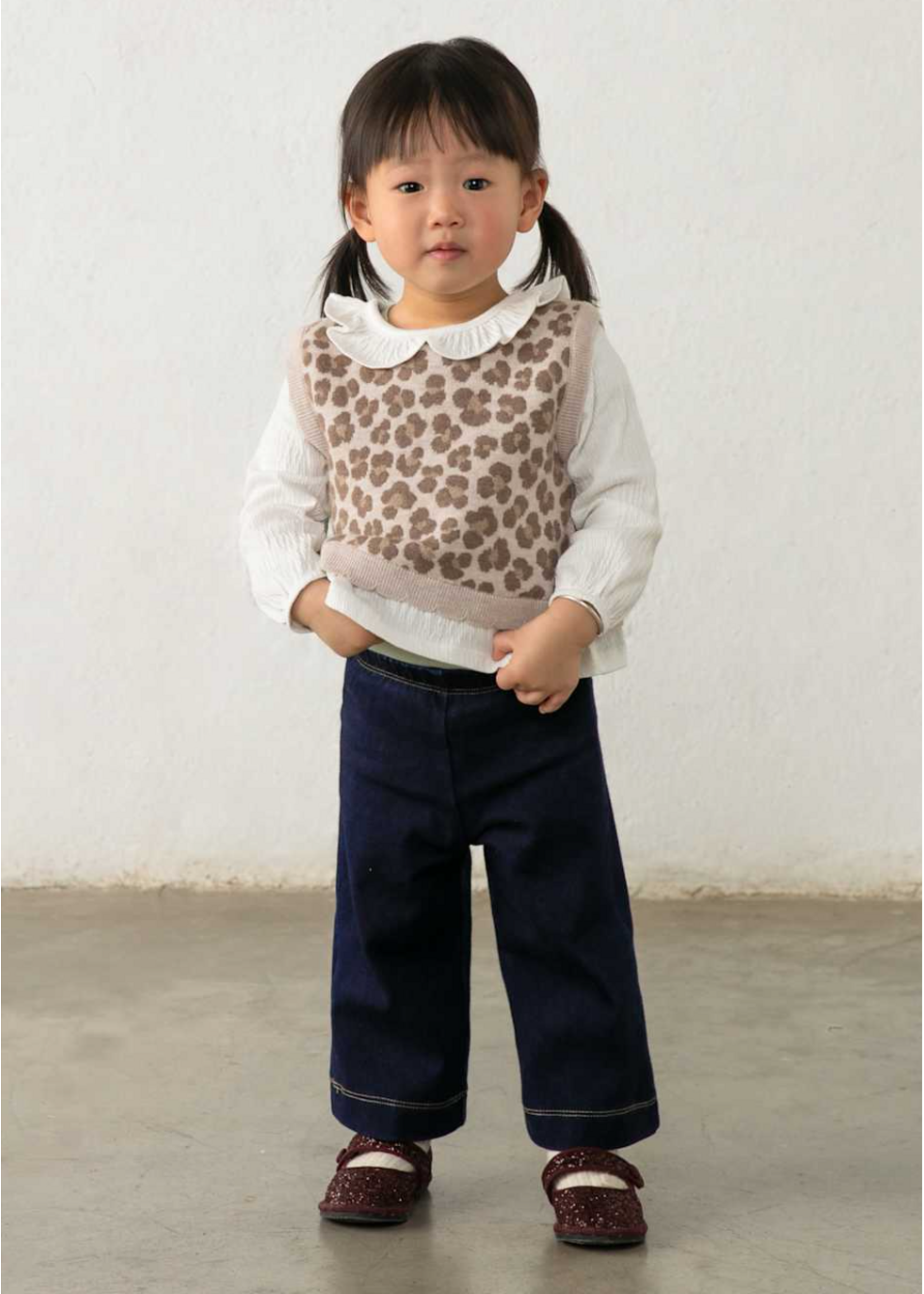 Mayoral Mayoral, Baby Pants and Leopard Top Set || Nut