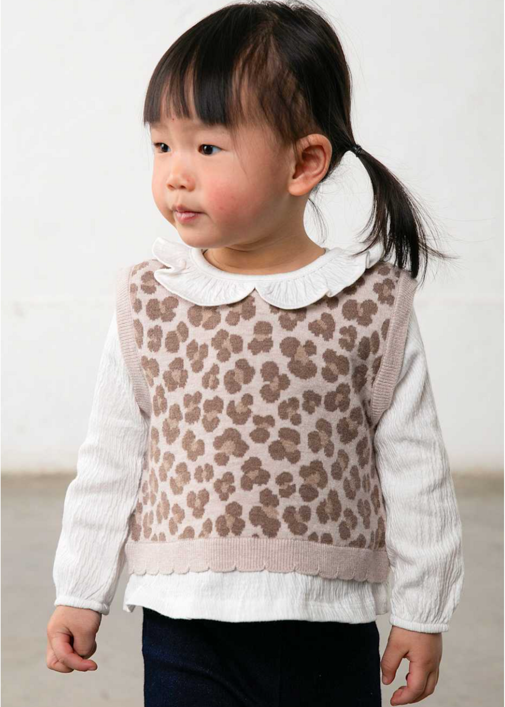 Mayoral Mayoral, Baby Pants and Leopard Top Set || Nut