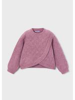 Mayoral Mayoral, Girl Asymmetric Sweater || Violet Mix
