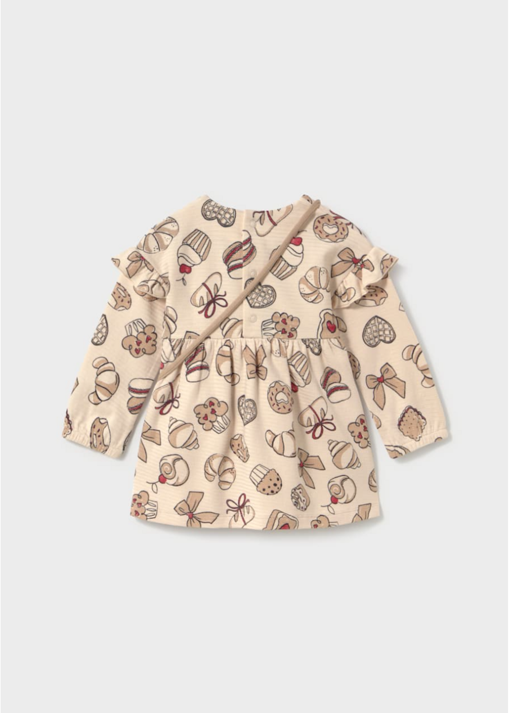Mayoral Mayoral, Baby Printed Bakery Dress With Bag || Tofu