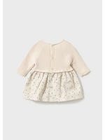 Mayoral Mayoral, Newborn Girl Knit Dress || Ceramic