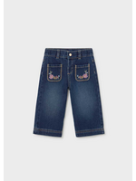Mayoral Mayoral, Baby Denim Pants With Pockets || Dark Wash