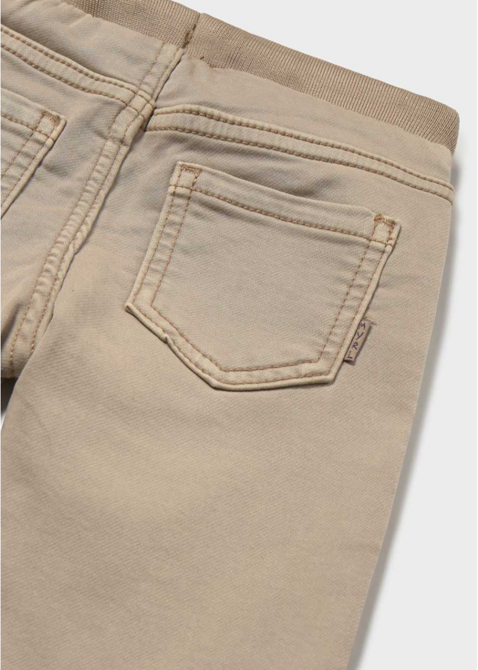Mayoral Mayoral, Twill Joggers || Dark Mole