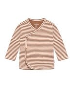 Noppies Kids Noppies Kids, Newborn Stripe Long Sleeve Tee || Mocha Mousse