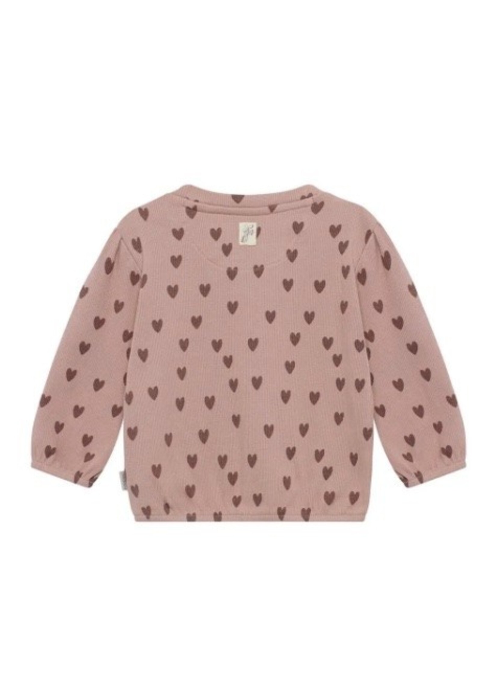 Noppies Kids Noppies Kids, Baby Heart Print Sweater || Adobe Rose