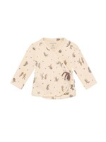Noppies Kids Noppies Kids, Newborn Stuffed Bunny Print Long Sleeve Top || Buttercream