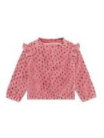 Noppies Kids Noppies Kids, Baby Floral Print Sweater || Ash Rose