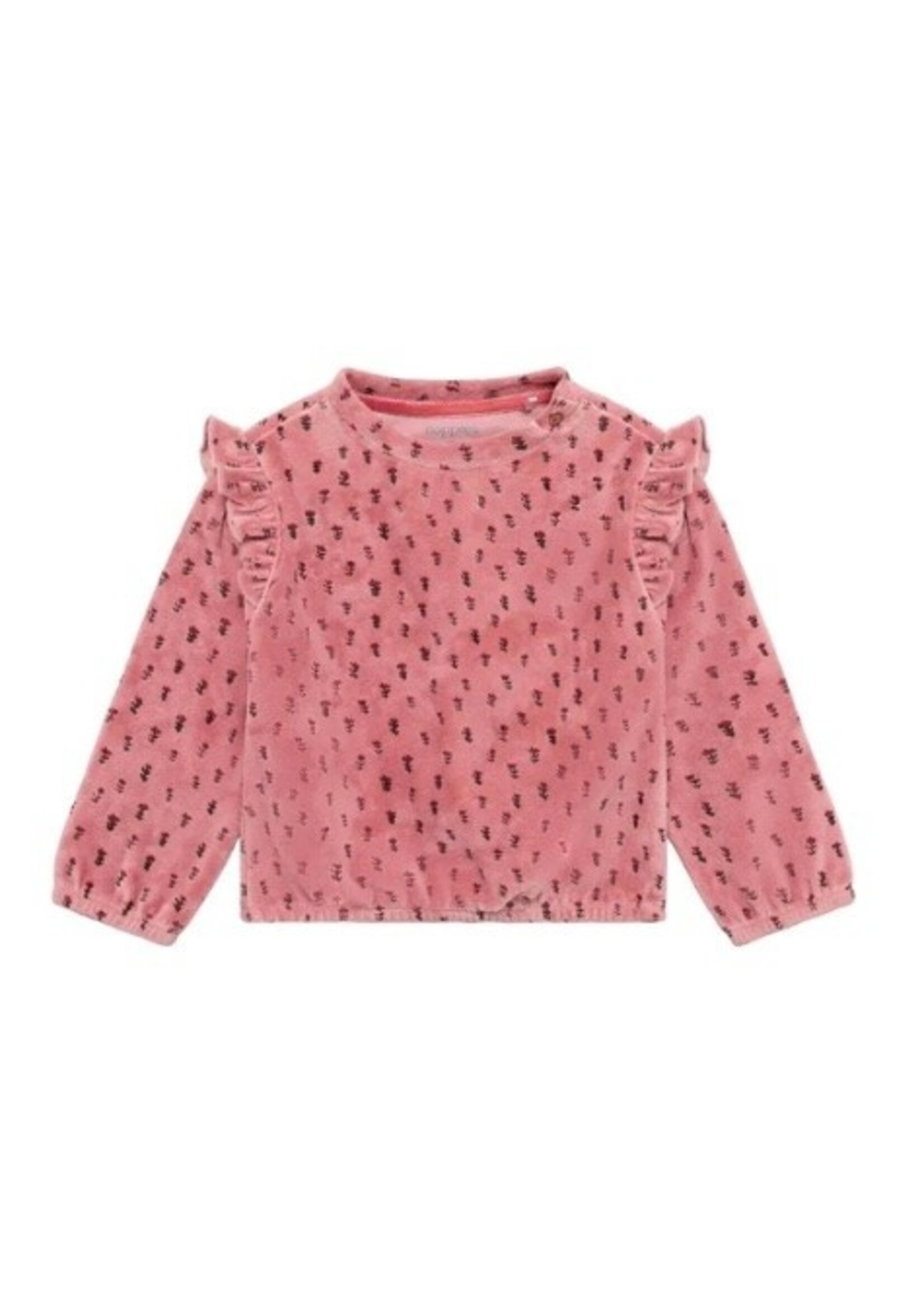 Noppies Kids Noppies Kids, Baby Floral Print Sweater || Ash Rose