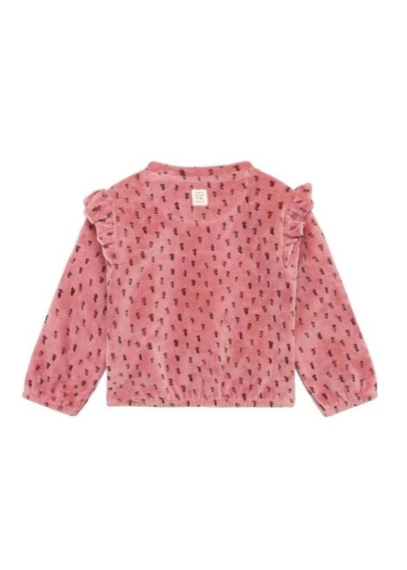 Noppies Kids Noppies Kids, Baby Floral Print Sweater || Ash Rose