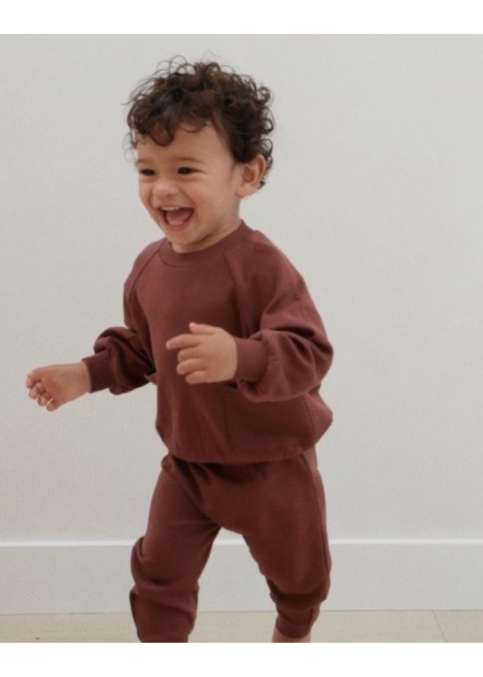 Quincy Mae Quincy Mae, Sweatpant || Black Cherry