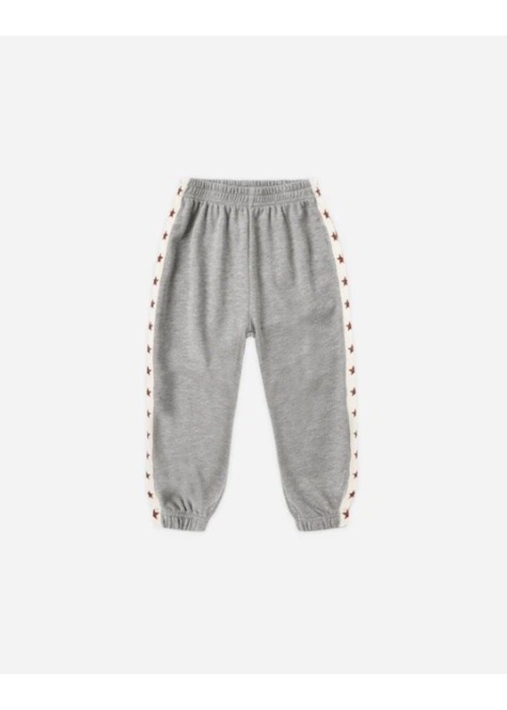 Rylee + Cru Rylee + Cru, Paneled Sweatpant Heathered Dusty Blue