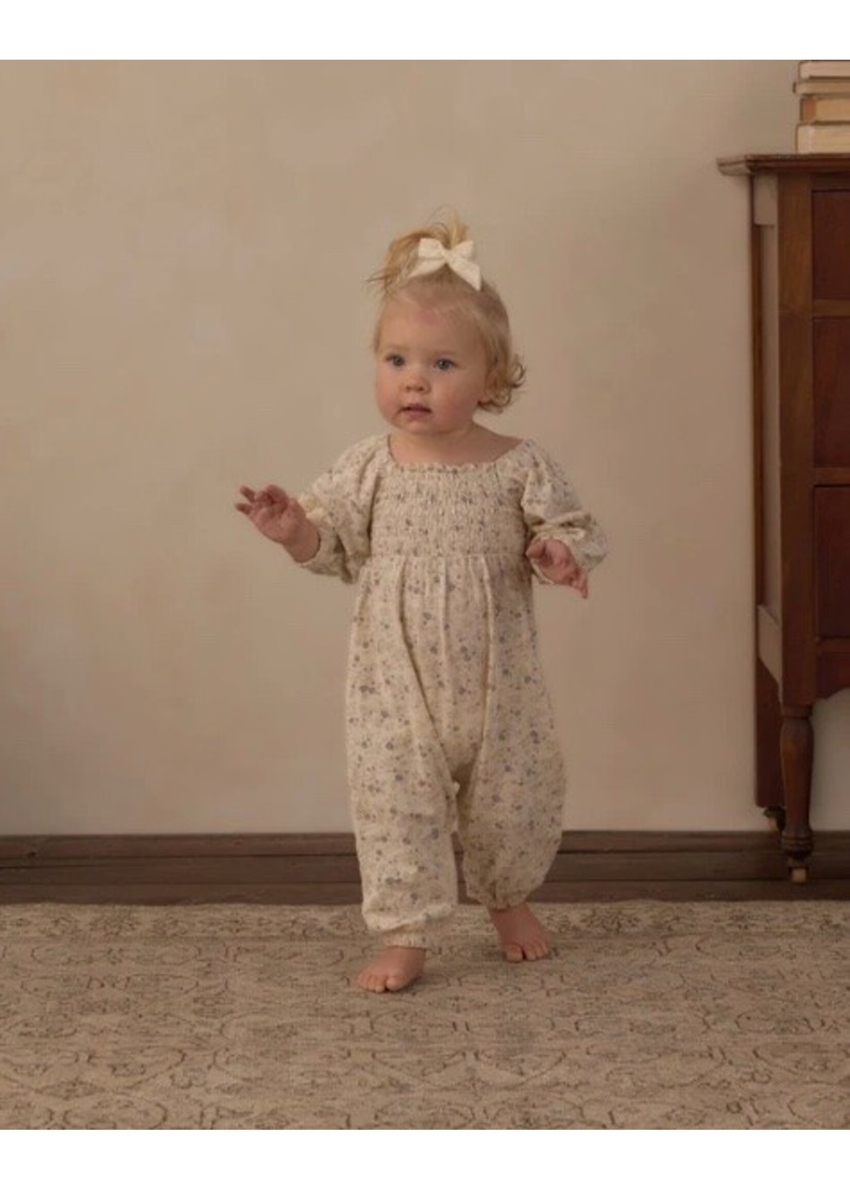 Rylee + Cru Rylee + Cru, Sage Floral Print Jumpsuit || Meadow