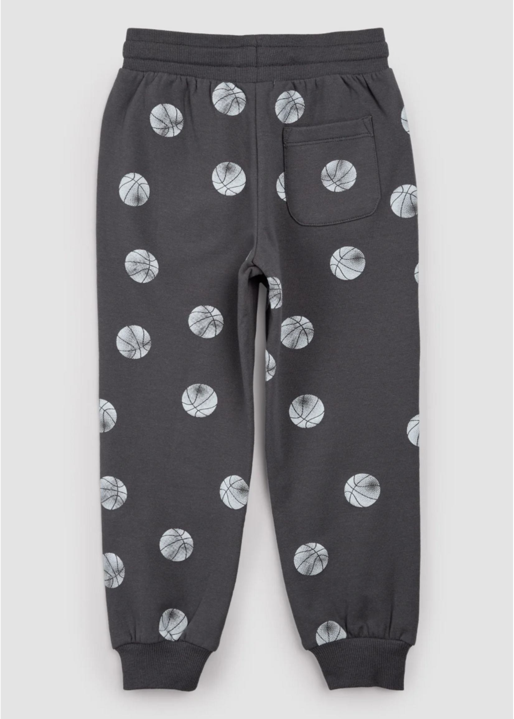 Miles the Label Miles the Label, Basketball Print Jogger set || Blackened Pearl