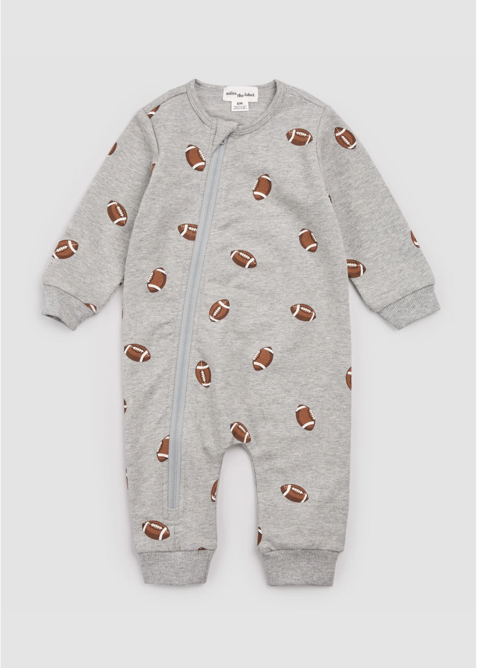 Miles the Label Miles the Label, Football Playsuit || Mix Grey