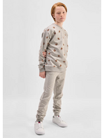 Miles the Label Miles the Label, Football Print Sweatshirt and Pant Set|| Grey Mix