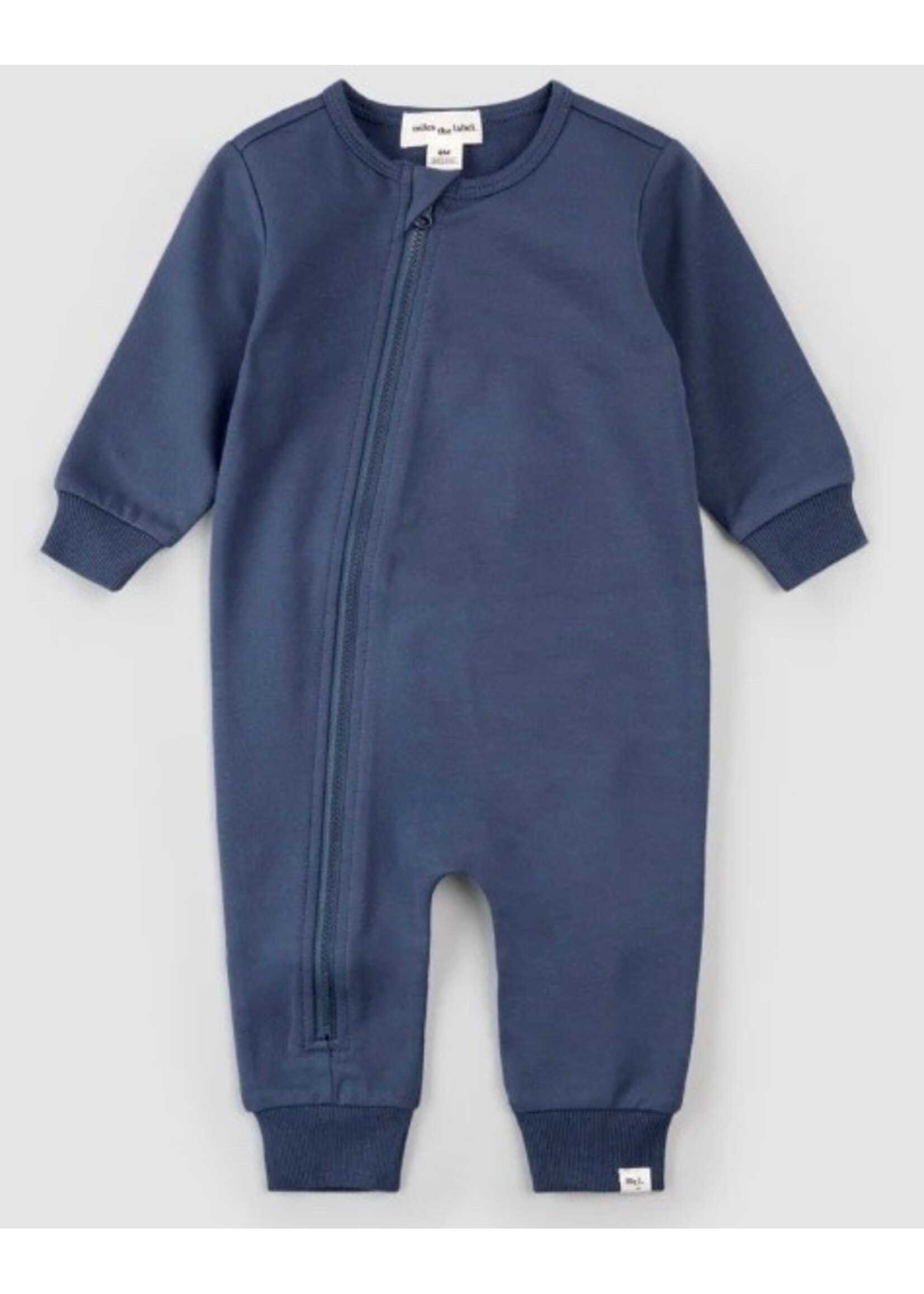 Miles the Label Miles the Label, Miles Basics Jersey Romper || Blue