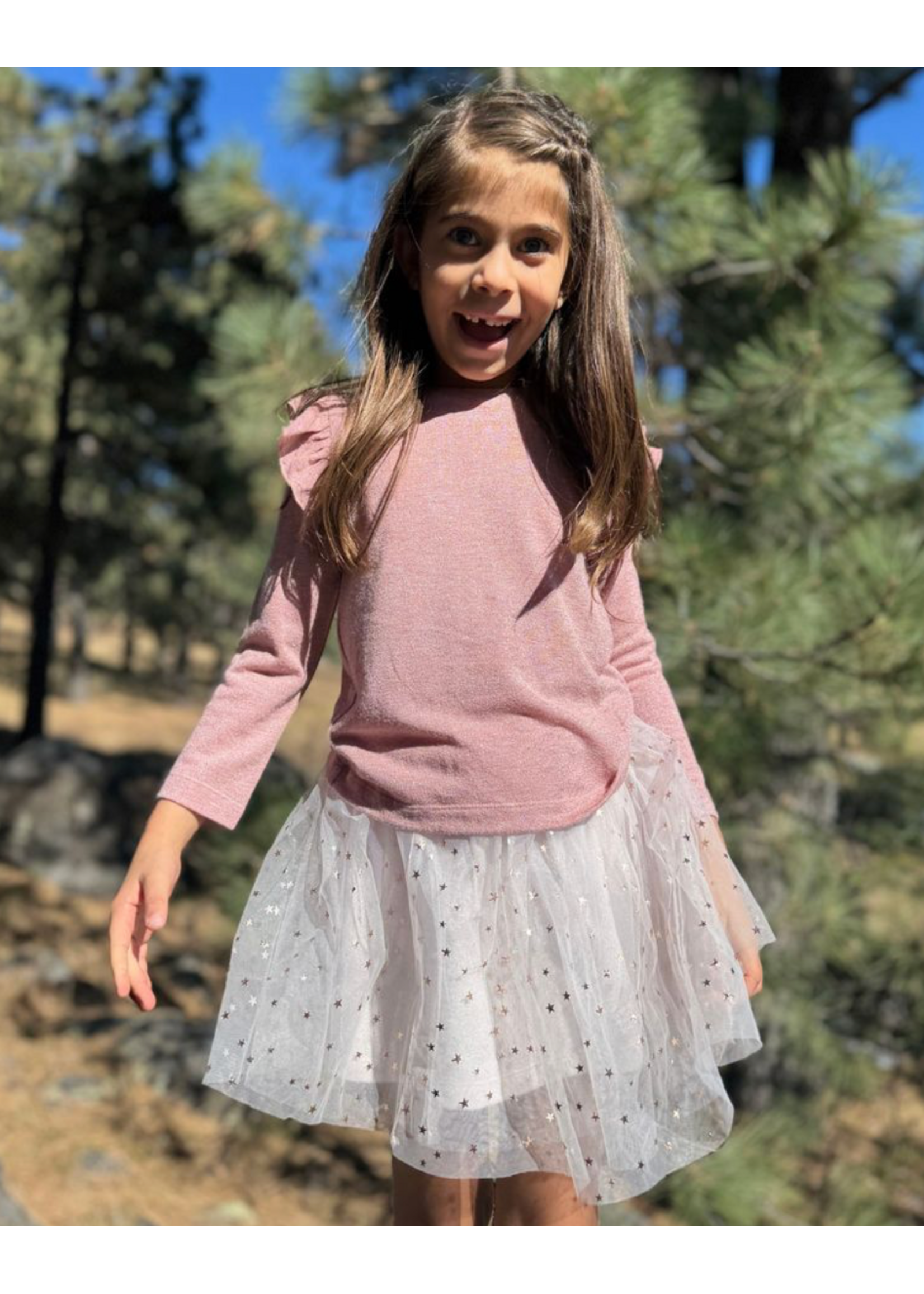 Vignette Vignette, Hazel Skirt || Silver Sparkle