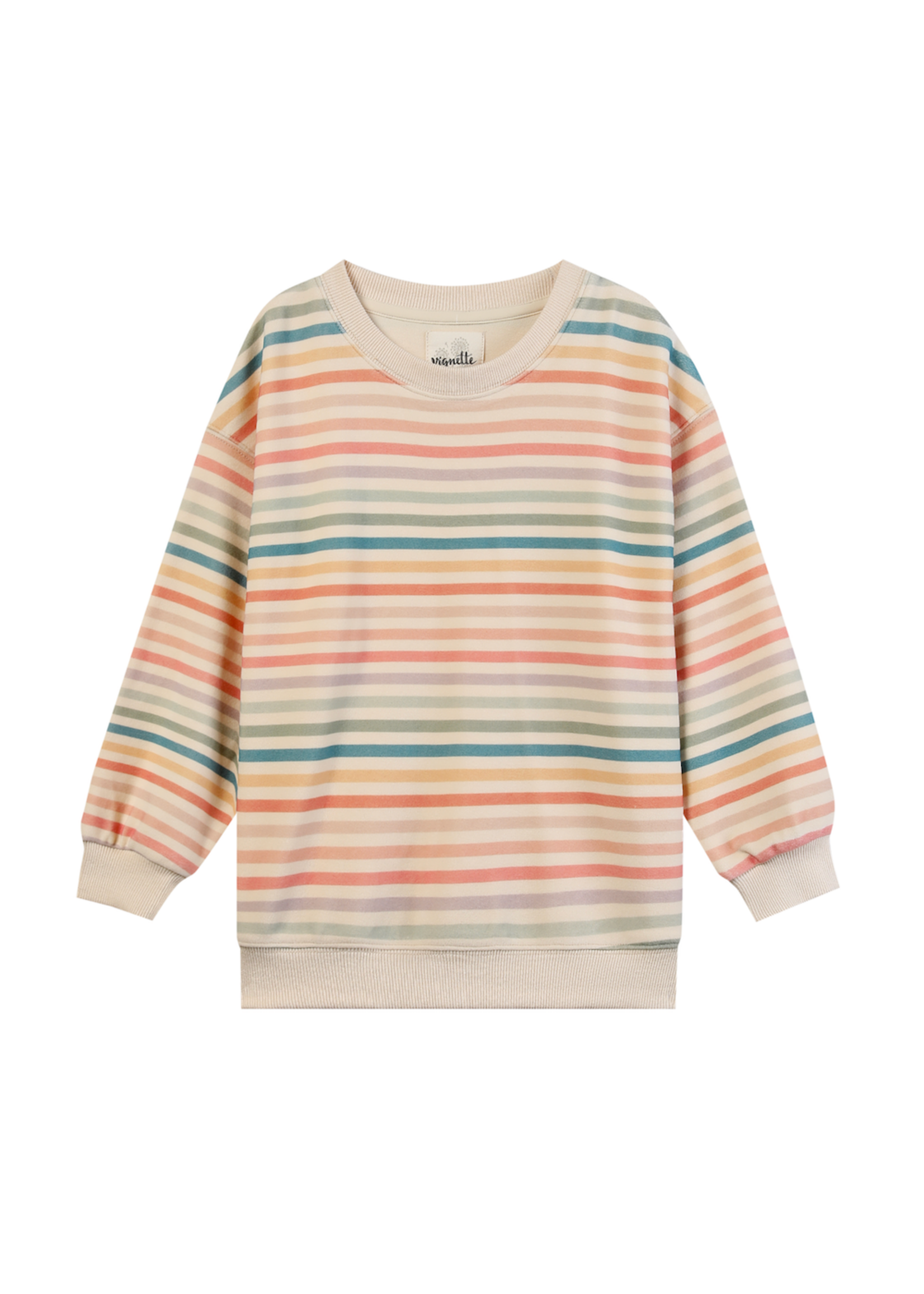 Vignette Vignette, Alana Sweatshirt || Candy Stripe