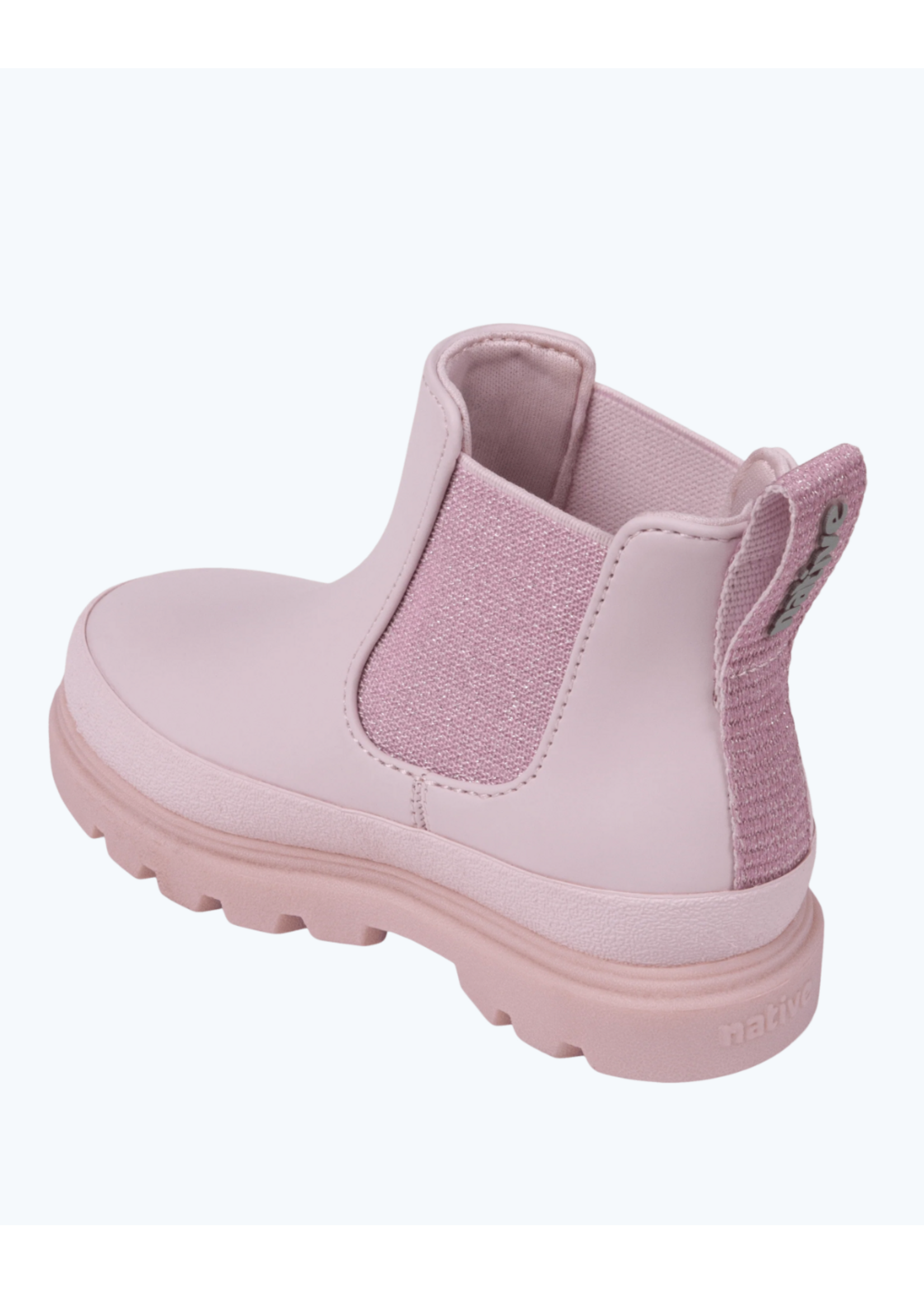 Native Shoes Native, Kensington Chelsea Glitter Child || Barely Pink Bling / Barely Pink